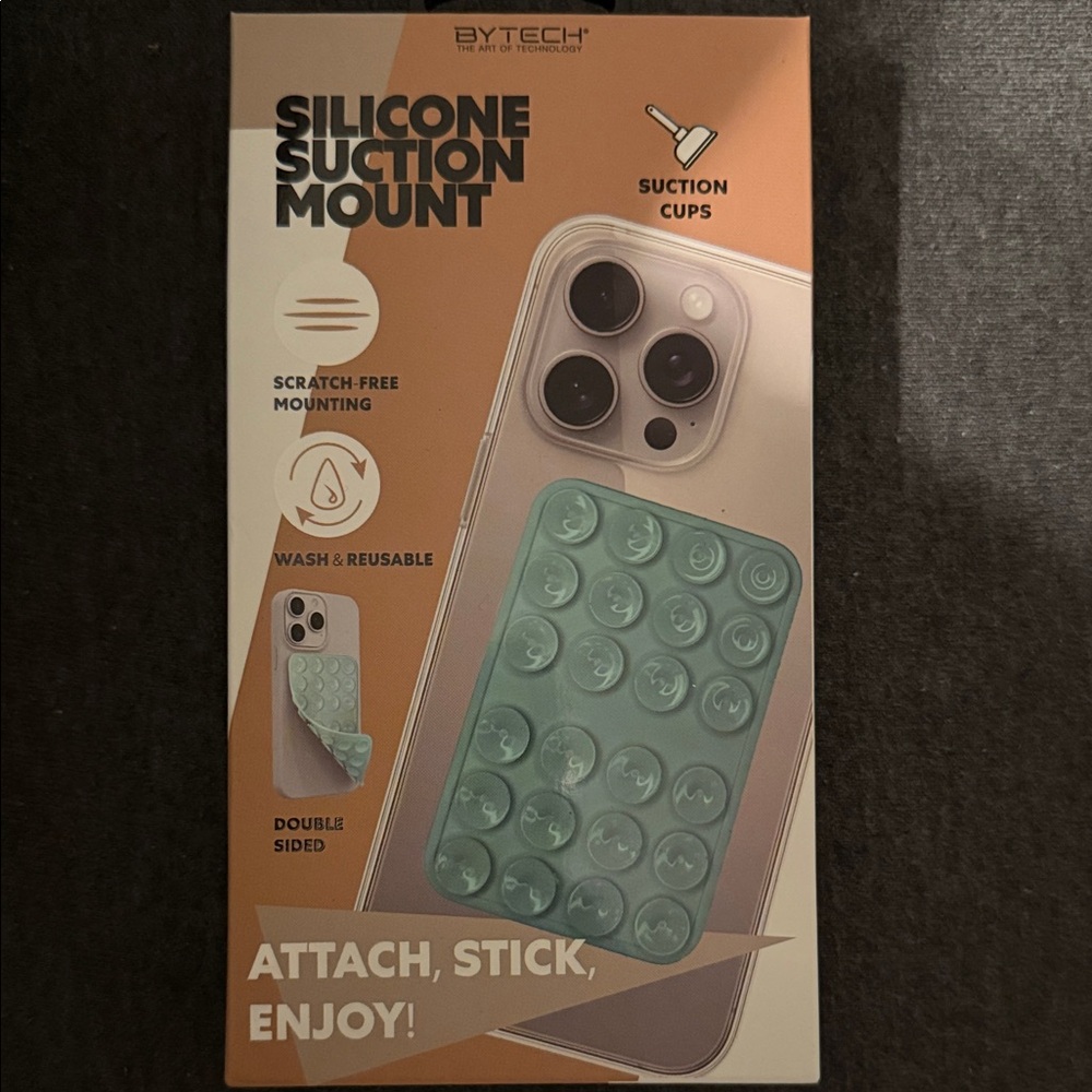BYTECH Silicone Suction Mount Phone Grip - Mint Green